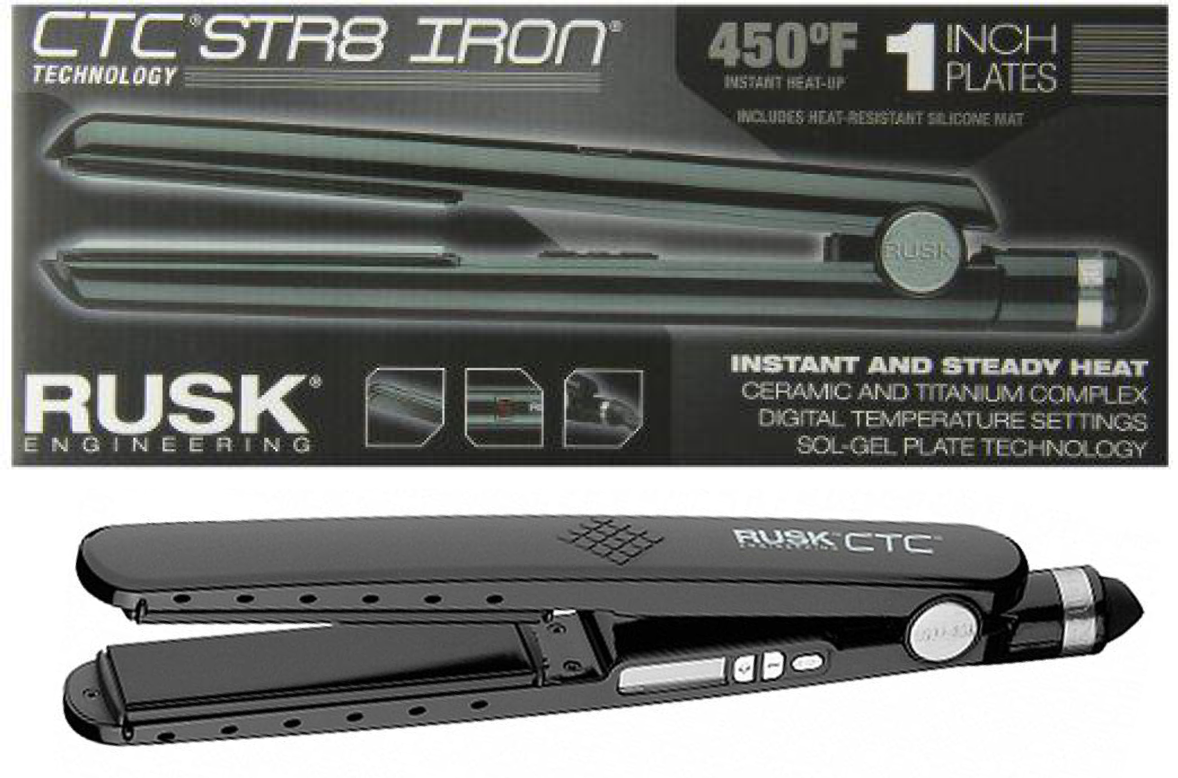 Rusk RS668 Professional Best Flat Iron