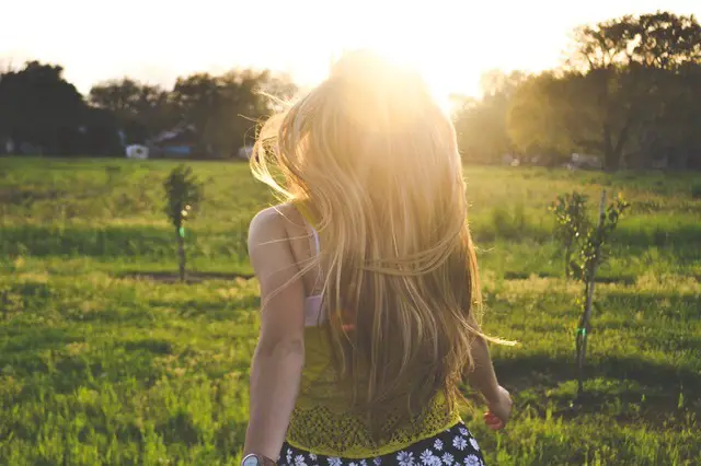  nature sunset person woman